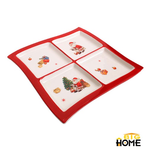 [6202106] Charol Big-Home Cuadrado C/Div Dolo Navidad Hc8140-H64