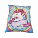 Almohada De Lentejuelas Unicornio Mia-7337