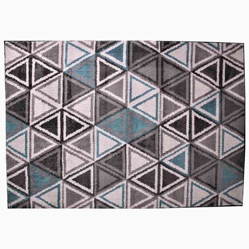 [1300530] Alfombra Poliéster Para Sala Diseño De Triangulos 1,2Mx1,8M | Da9016