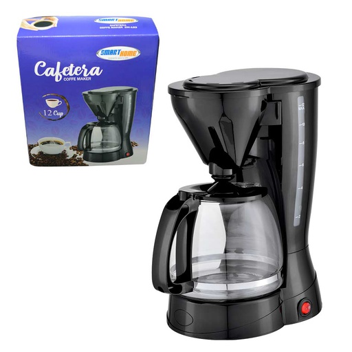 [7100267] Cafetera 12 tazas Smart Home Negra CM123