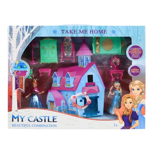 [6100647] Casa My Castle Con Muñecas Y Accesorios Sg29035