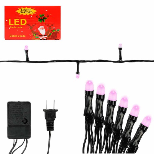 [6201863] Luces Navidad Led Bombillo 100L Fucsia MIA-7021F