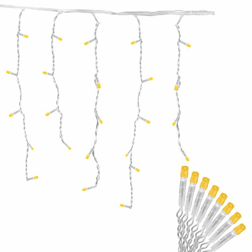 [6201806] Luces Navidad Led Guirnaldas 600L Calida Mia-7198Am600