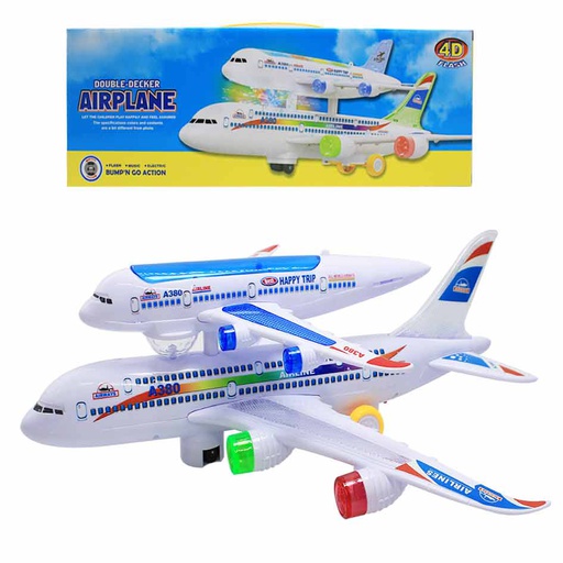 [6102172] Avión De Juguete Con Luces Y Ruedas A330-700