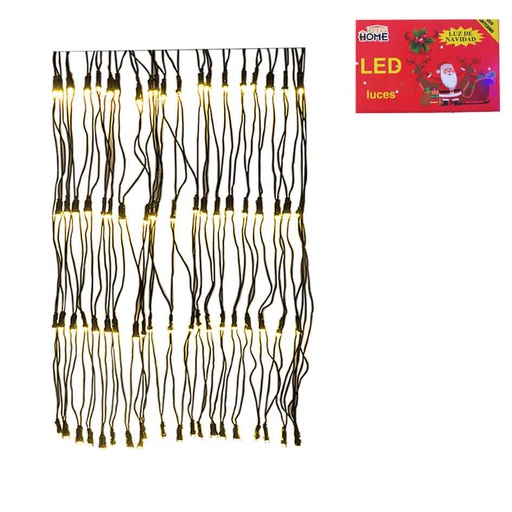 [6201948] Luces Navidad Malla Led 160L Calida C/Verde Mia-Am160Lcv