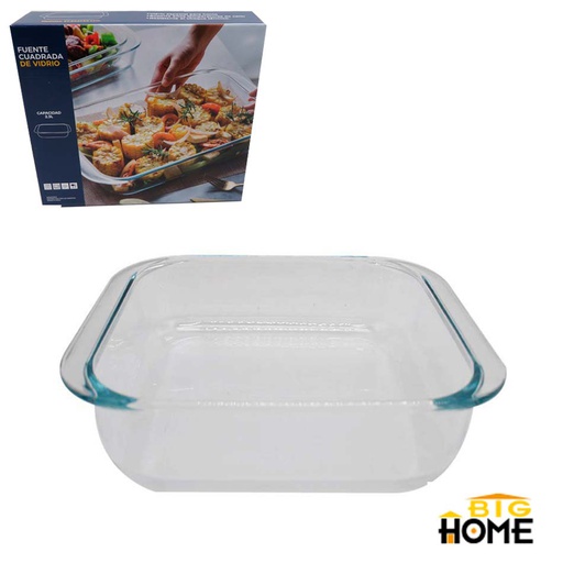 [1105781] Pyrex Molde Refractario Cuadrado 2.3L 8080 Big Home