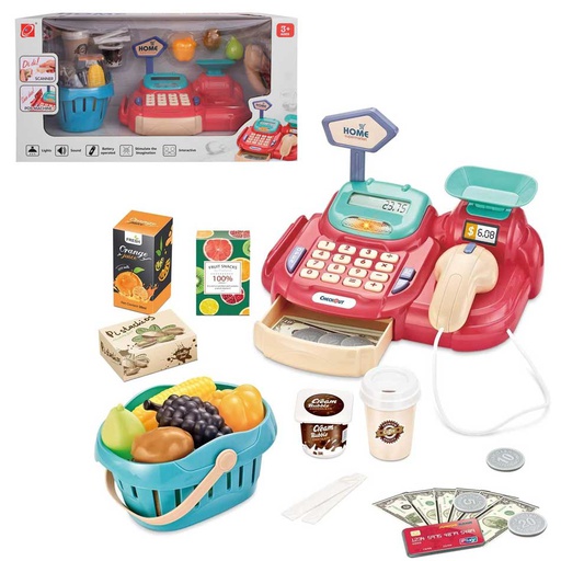 [6100594] Caja Registradora Home Supermarket Con Accesorios 26 Piezas 66871