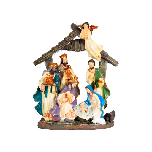 [6201620] Nacimiento De Resina Con Luz Mia10104 Mia11046