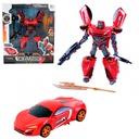 Robot Conversion Fast Sport Auto Con Luz Y Sonido 3882