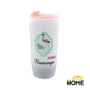 Vaso Cerámica Con Tapa Flamingo Surtido Big Home Mia-7638