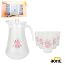 Set Jarra C/Vasos Pavonado Big Home 10Onz 137Fs-7Th