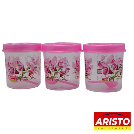 [1100311] Repostero Aristo X3 Piezas Con Cuchara 506187