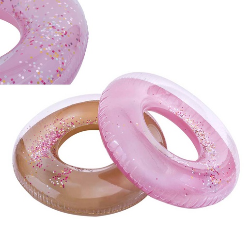 [6300205] Flotador Redondo Traslúcido Brillante 90Cm Mia-P14-3