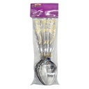 Cuchara Cena Labrado Rosas X6 Piezas Mia-8888