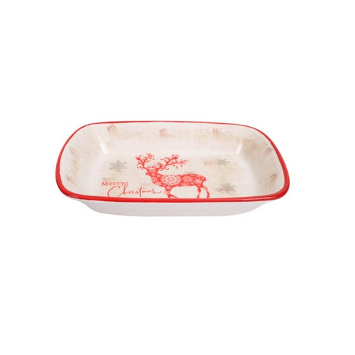 [6202063] Bandeja Para Servir Navidad Dolomita Big Home Hc8350-Ny38