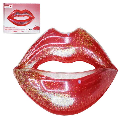 [6300193] Flotador Labios Traslúcido Brillante 180X160Cm Mia-8725