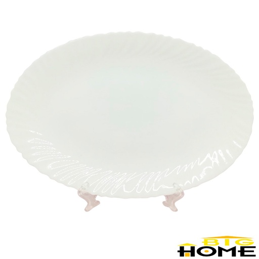 [1204709] Plato Tendido Opal Ovalado 14 pulgadas Big Home Blanco LHYP140/2