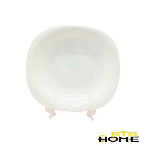 [1204684] Plato Tendido Opal Cuadrado 9" Big Home Blanco FFSP90/6