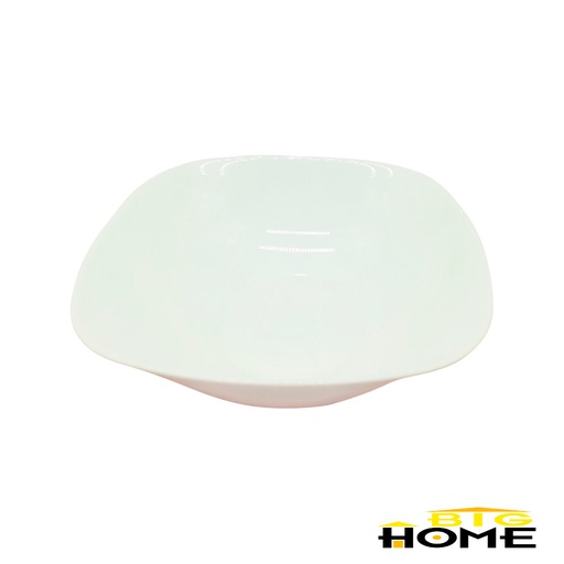[1203439] Plato Hondo Opal Cuadrado 9" Big Home Blanco FFW90/3