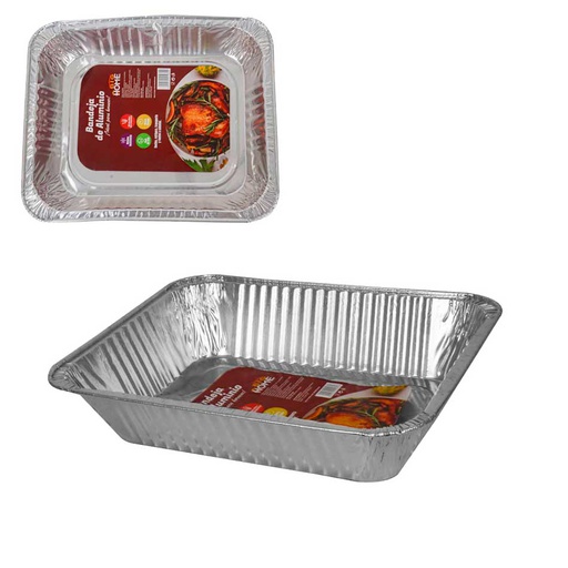 [1102900] Bandeja Desechable De Aluminio Rectangular 32X27Cm Big1035