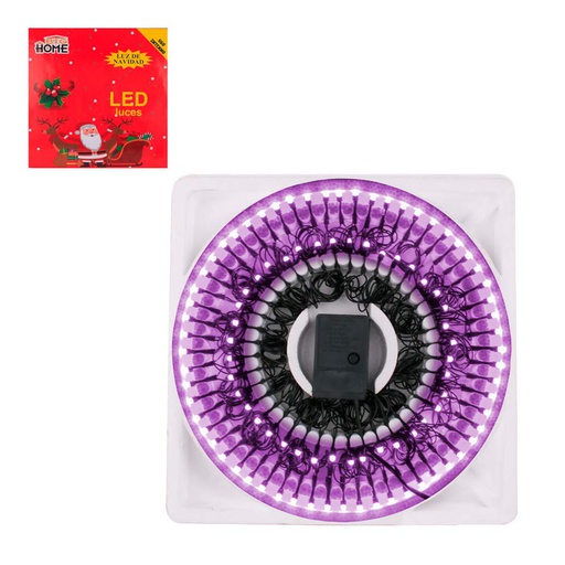 [6201904] Luces Navidad Led Correc 100L Mia-4221F Fucsia