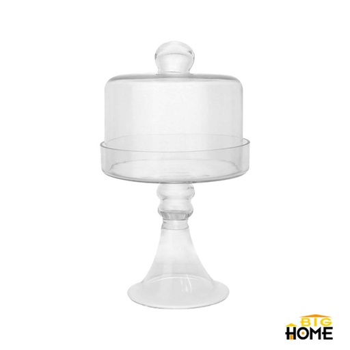 [1203913] Porta Cupcake Vidrio Con Tapa 33Cx19Cm Big Home 1935