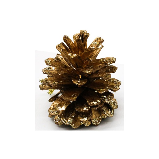 [6200251] Adorno Navidad Piña 6Cm Dorado Mia-6494