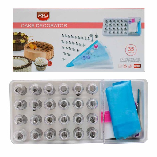 [1105914] Set Manga Pastelera Y Boquilla 35 Piezas Mia-7957