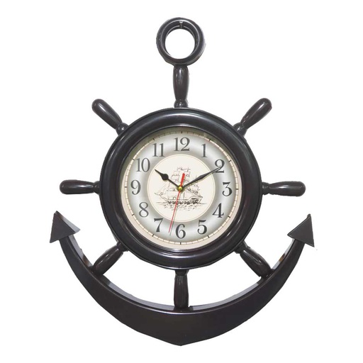 [1302970] Reloj De Pared Ancla Plastico Mia 8157