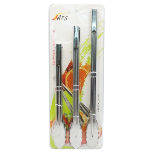 [1107771] Set Pinzas D/Acero Cocina 3 Piezas Mia-8003