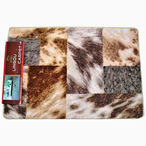 [1300509] Alfombra De Poliéster Rectangular Afelpada 48Cmx78Cm | Mia8183