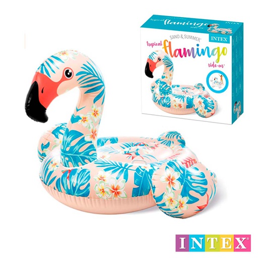 [6300187] Flotador Vinilo Famingo Tropical 97X142X137Cm Intex 57559Np