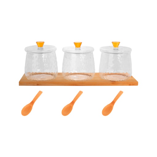 [1203013] Set De Frasco para Especies de Vidrio Big Home XJG002