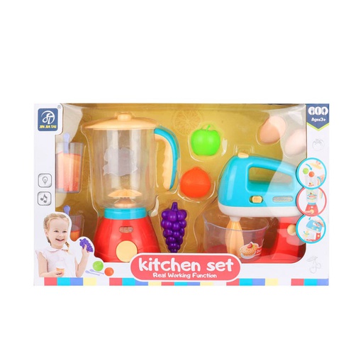 [6101979] Set Licuadora Y Batidora Con Frutas Kitchen 7907