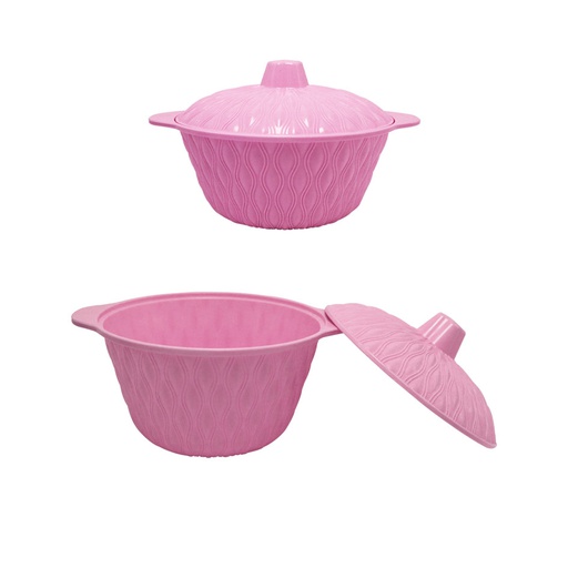 [1106571] Tazón Con Tapa Plástico Pequeña Surtido Mia-9144