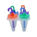 Molde Para Helado X4 Piezas Con Tapa Y Paleta Mia-9136