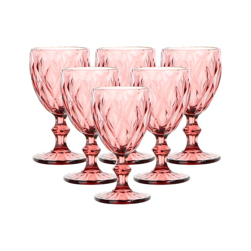 [1200922] Set Copa De Vino Surtido Vidrio X6 Piezas Mia-10197