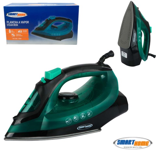 [7101147] Plancha De Vapor Antiadherente 1250W Smart Home