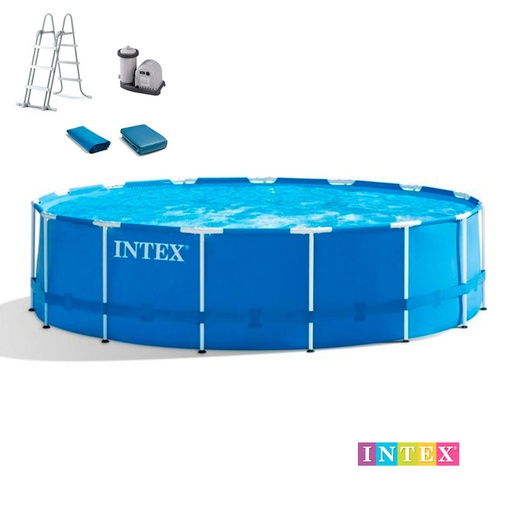 [6300553] Piscina Desmontable con Accesorios 122x549cm Intex 28253EH