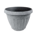 Macetero Plástico Gris 29*22Cm Mia-20531