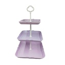 Porta Bocadito Plástico Cuadrado 3 Piezas Mia-20216