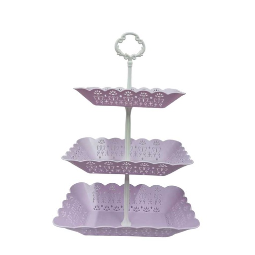 [1203781] Porta Bocadito Plástico Rectangular 3 Piezas Mia-20209