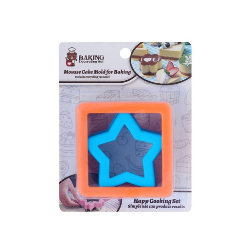 [1106201] Cortador Para Galleta Formas Acero Pl 2 Piezas Mia-20477