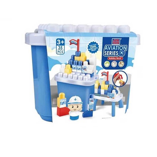 [6100206] Baul C/Lego Aviation Jia Han 35 Piezas J777-45