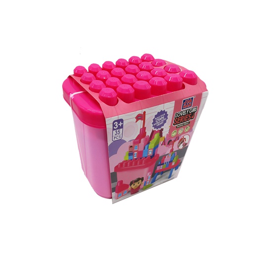 [6100209] Baul C/Lego Lovely Girl Jia Han 35 Piezas J777-46