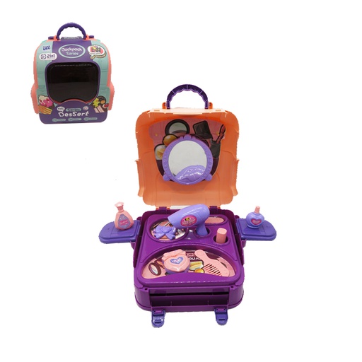 [6101533] Maleta Belleza C/Luces Y Accesorios 2En1 Tb977-30