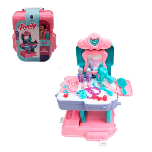[6101569] Set D/Belleza 2En1 Vanity Schoolbag 661-526