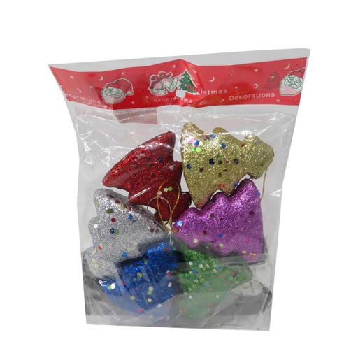 [6200129] Adorno Navidad Campana 5X5Cm 6 Piezas Mia-10467