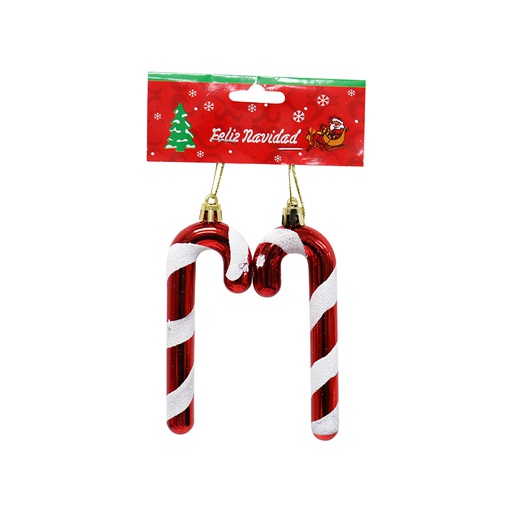 [6200124] Colgante Navidad En Forma De Bastón Mia10482