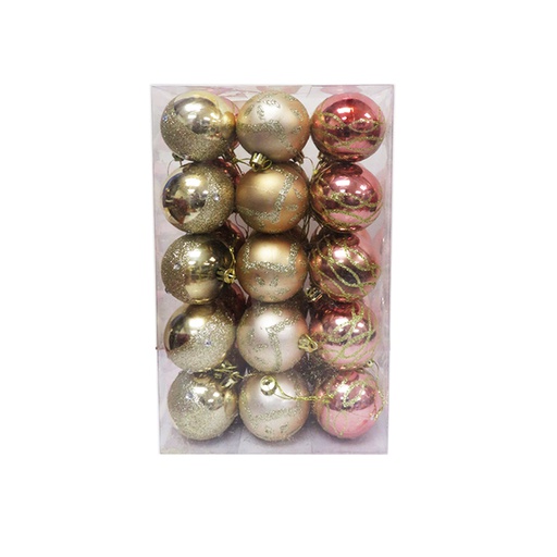 [6201040] Adorno Navidad Bolas 6Cm Mia-10487